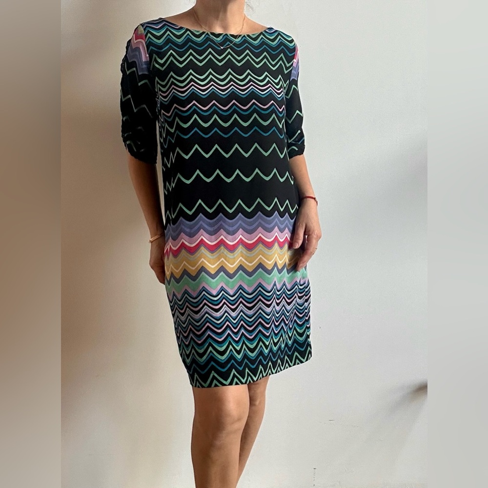 Silk dress size L Olive Olivia